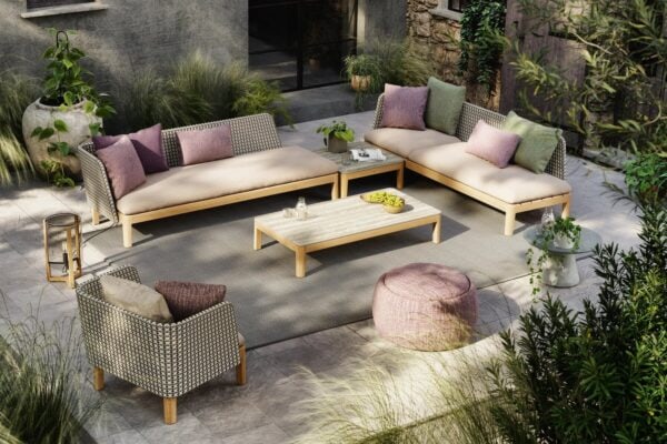 Quadratischer Garten-Beistelltisch aus Teakholz | Royal Botania | Calypso Lounge - Image 3