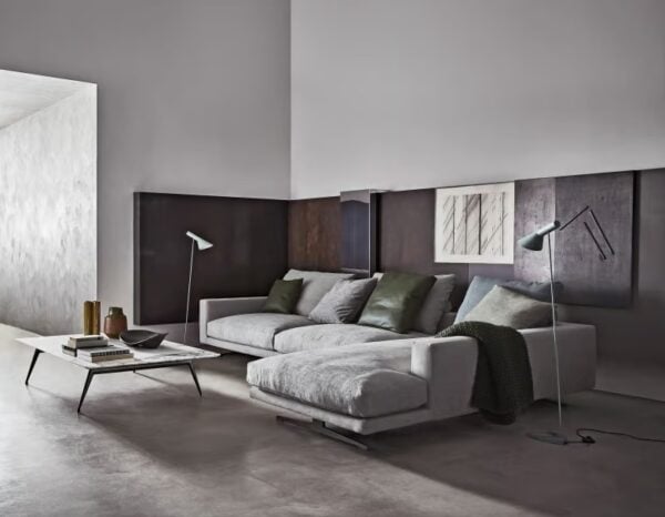 Ecksofa aus Stoff mit Récamiere | Flexform - Image 3