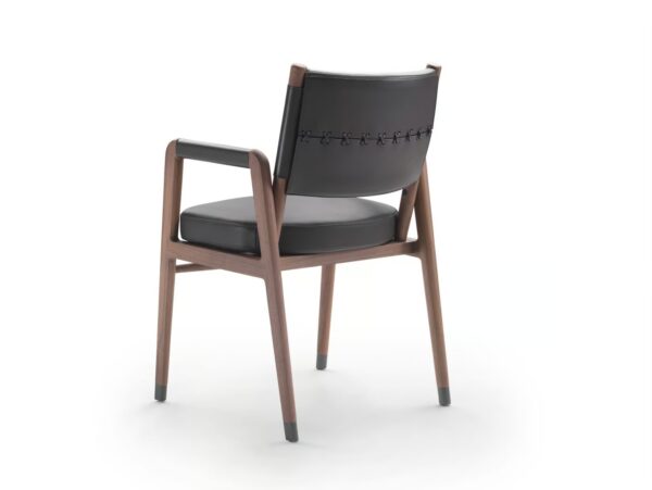Stuhl aus gegerbtem Leder mit Armlehnen | Flexform | Ortigia S.H. - Image 3