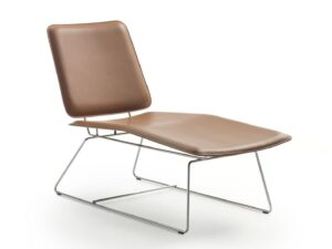 Chaiselongue aus gegerbtem Leder | Flexform | Echoes S.H.