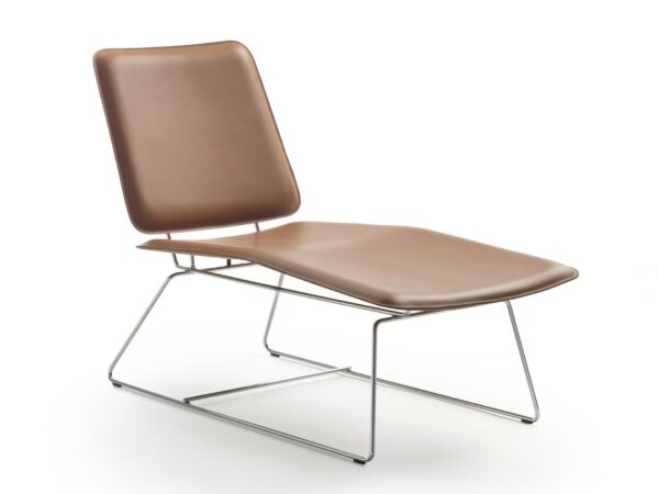 Chaiselongue aus gegerbtem Leder | Flexform | Echoes S.H.