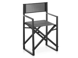 Klappbarer Stuhl aus Aluminium und Batyline® | GANDIABLASCO | Clack!