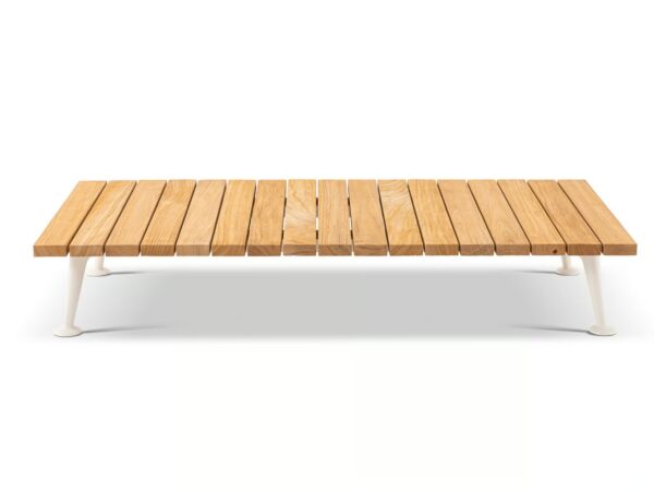 Rechteckiger Couchtisch aus Aluminium und Holz | Cassina | Fenc-e Nature - Image 2