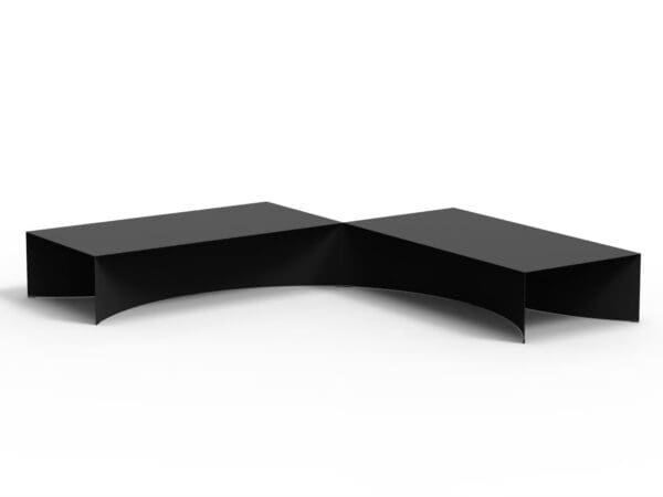 Niedriger Couchtisch aus Stahl | Desalto | Void - Image 2