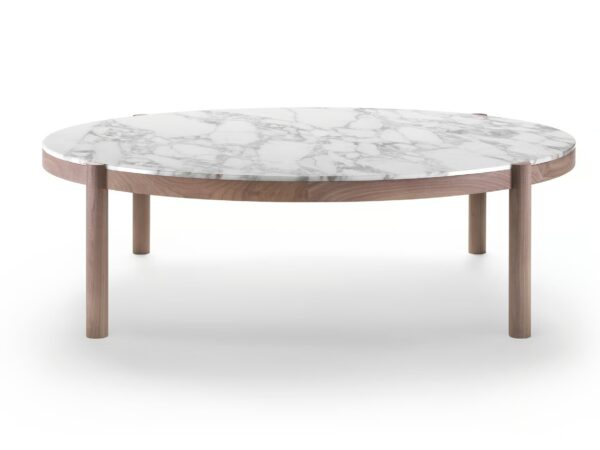 Runder Couchtisch aus Marmor | Flexform | Gustav