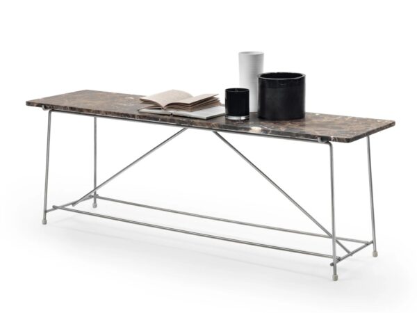 Rechteckiger Konsolentisch aus Marmor | Flexform | Any Day