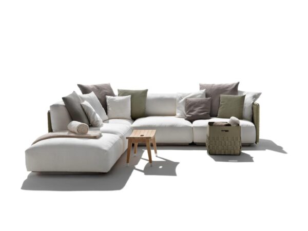 4-er Garten Anbausofa aus Stoff | Flexform | Eddy - Image 2