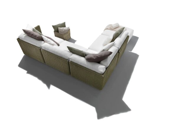 4-er Garten Anbausofa aus Stoff | Flexform | Eddy - Image 3