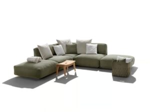 4-er Garten Anbausofa aus Stoff | Flexform | Eddy