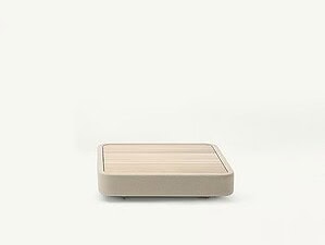 Niedriger quadratischer Couchtisch aus Accoya®-Holz | Paola Lenti | Cove
