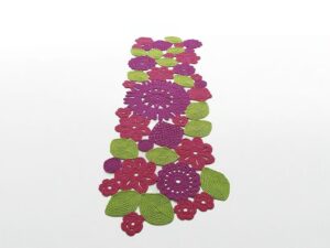 Blumen- rechteckiger Handgefertigter Teppich | Paola Lenti | High Tech