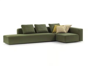 Garten Ecksofa aus Stoff mit Récamiere | RODA | Dandy