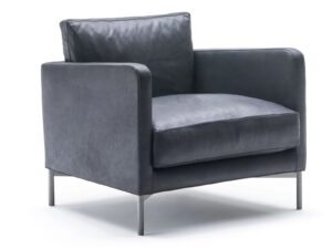 Sessel aus Leder mit abnehmbarem Bezug | Living Divani | Dumas