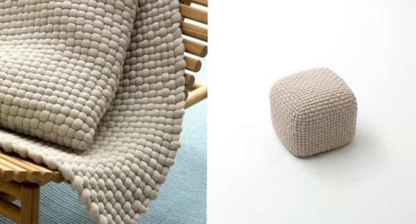 Quadratischer Sitzpouf für den Außenbereich aus Leinen | Paola Lenti - Image 2
