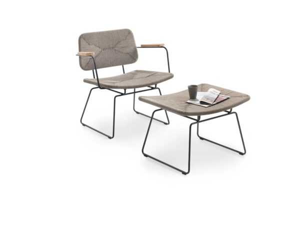 Loungesessel mit Kufengestell mit Armlehnen | Flexform | Echoes Outdoor - Image 2
