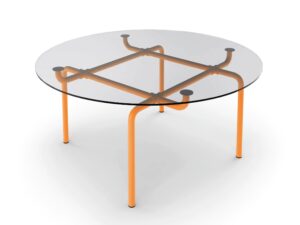 Runder Tisch aus gehärtetem Glas | Cassina