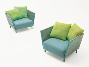 Gartensessel aus Seil mit Armlehnen | Paola Lenti