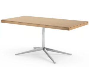 Rechteckiger Schreibtisch aus Holz mit Schubladen | Knoll | Florence Knoll