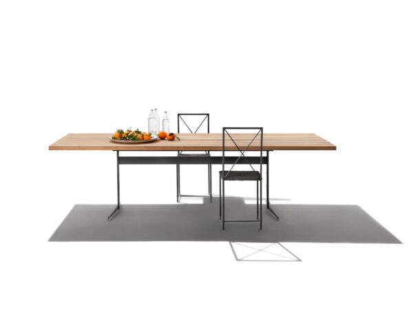 Rechteckiger Tisch aus Irokoholz | Flexform | Fly