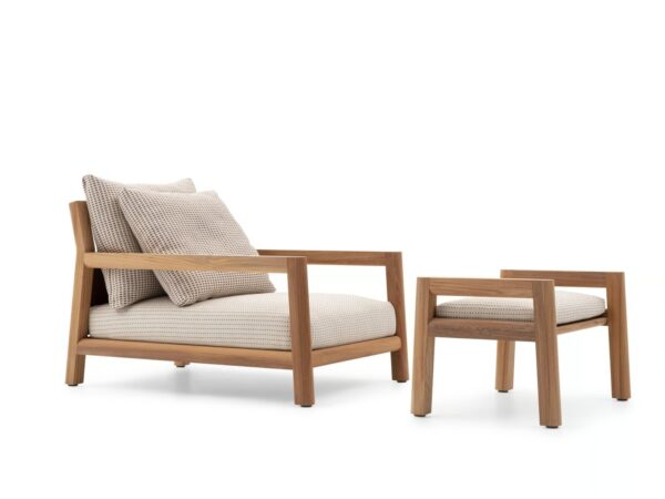 Gartensessel aus Teakholz mit Armlehnen | B&B Italia Outdoor | Pablo