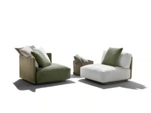 Gartensessel aus Stoff | Flexform | Eddy