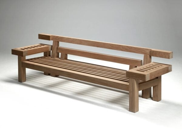 Gartenbank aus Teakholz mit Armlehnen | Royal Botania - Image 8