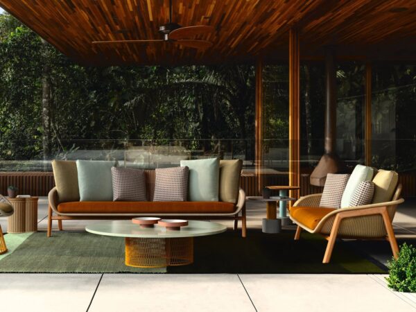 Gartensofa aus synthetischer Faser | Kettal | Vimini - Image 4