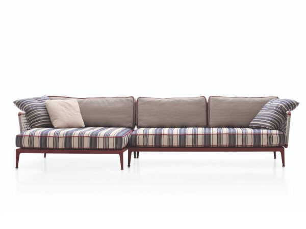 Gartensofa aus Stoff mit Récamiere | B&B Italia Outdoor | Ribes - Image 2