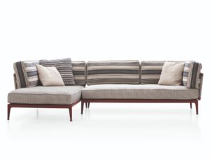 Gartensofa aus Stoff mit Récamiere | B&B Italia Outdoor | Ribes