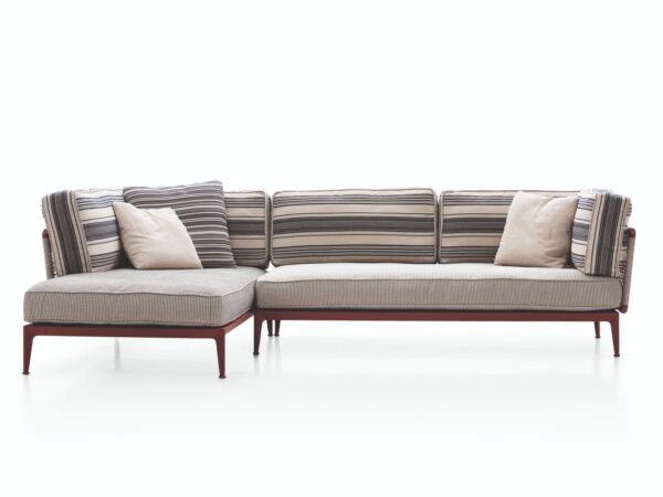 Gartensofa aus Stoff mit Récamiere | B&B Italia Outdoor | Ribes