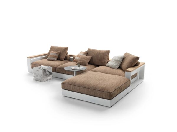 Garten Anbausofa mit Récamiere | Flexform | Freeport - Image 4