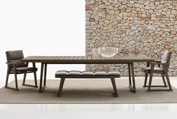 Gartenstuhl aus Teakholz mit Armlehnen | B&B Italia Outdoor | Gio - Image 6