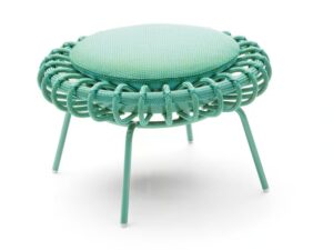 Sitzpouf für den Außenbereich aus synthetischer Faser | Paola Lenti | Giunco
