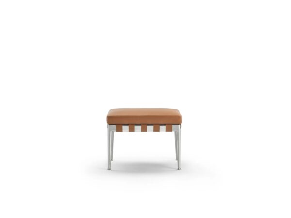 Gepolsterte Sitzbank aus gegerbtem Leder | Flexform | Gregory - Image 4
