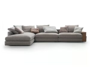Sofa aus Stoff mit Récamiere | Flexform | Harper