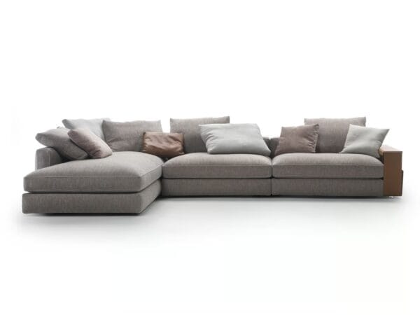 Sofa aus Stoff mit Récamiere | Flexform | Harper