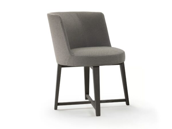 Gepolsterter mit abnehmbarem Bezug Stuhl aus Stoff mit Armlehnen | Flexform | Hera - Image 2
