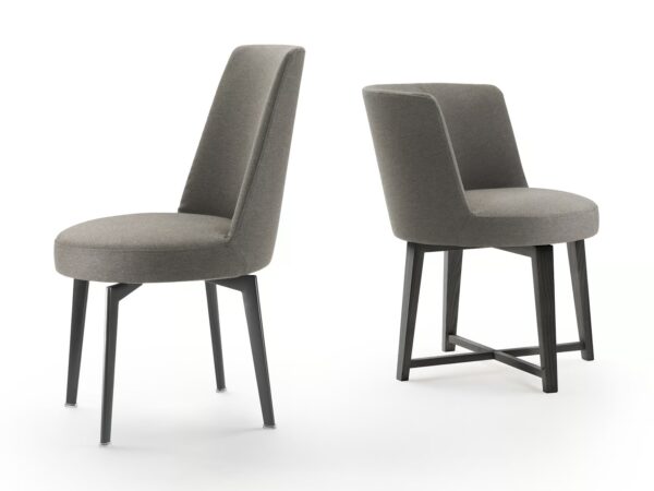 Gepolsterter mit abnehmbarem Bezug Stuhl aus Stoff mit Armlehnen | Flexform | Hera - Image 3