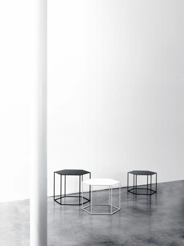 Sechseck- Couchtisch aus Stahl | Desalto - Image 7