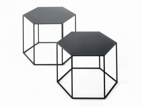 Sechseck- Couchtisch aus Stahl | Desalto - Image 2