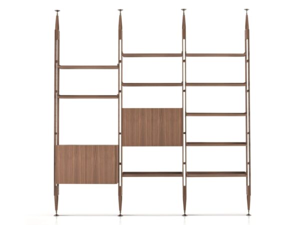 Boden-Decke Bücherregal aus Holz | Cassina - Image 2