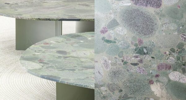 Niedriger Garten-Beistelltisch aus Granit | Paola Lenti - Image 3