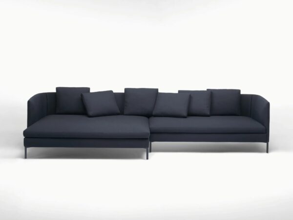 Sofa aus Stoff mit abnehmbarem Bezug mit Récamiere | Paola Lenti - Image 2