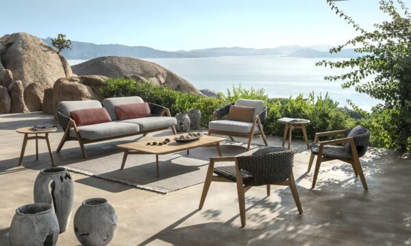 3-er Gartensofa aus Teakholz | Ethimo | Knit - Image 2