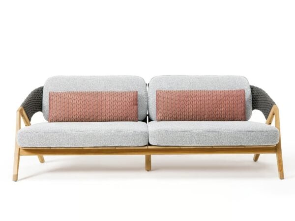 3-er Gartensofa aus Teakholz | Ethimo | Knit - Image 4
