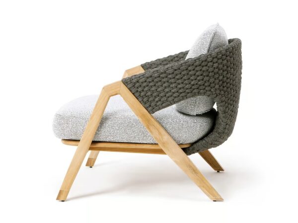 Gartensessel aus Teakholz mit Armlehnen | Ethimo | Knit - Image 6