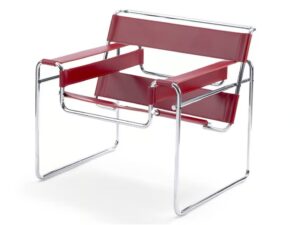 Loungesessel aus Leder mit Armlehnen | Knoll | Wassily