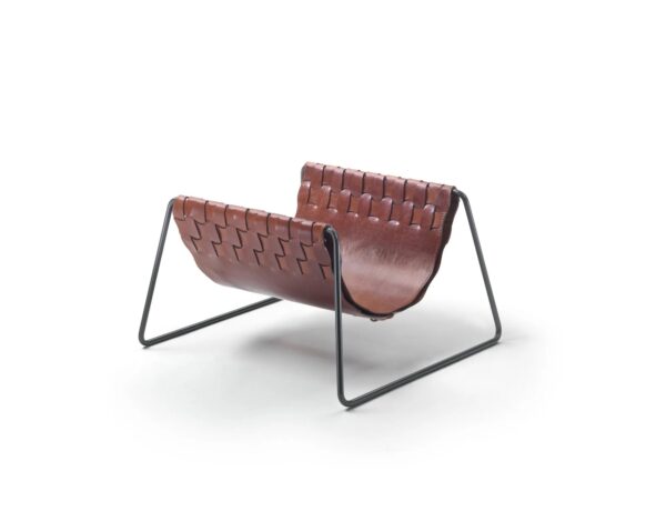 Zeitungsständer aus gegerbtem Leder | Flexform | Mate - Image 3