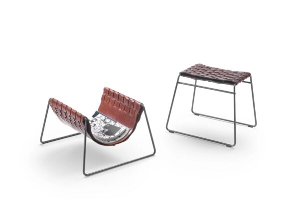 Zeitungsständer aus gegerbtem Leder | Flexform | Mate - Image 2