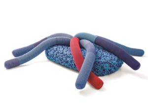 Sitzpuff aus Filz mit abnehmbarem Bezug | Paola Lenti | Metamorfosi